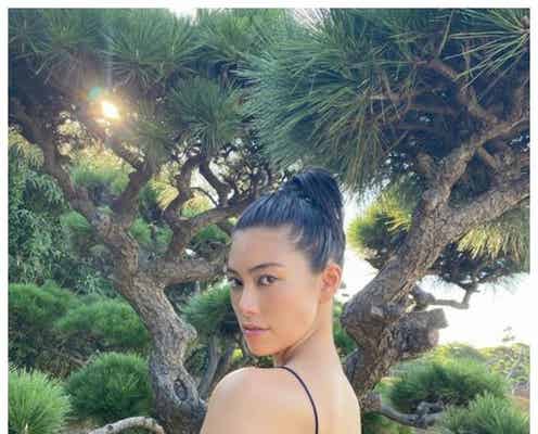 森星、キャミワンピでセクシーに美背中披露「憧れる」「スタイル抜群」と絶賛の声