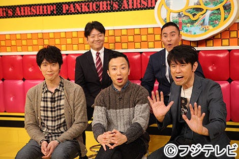 <スーパー歌舞伎Ⅱチーム>【後列左から】市川弘太郎、市川右近【前列左から】佐々木蔵之介、市川猿之助、原田泰造、