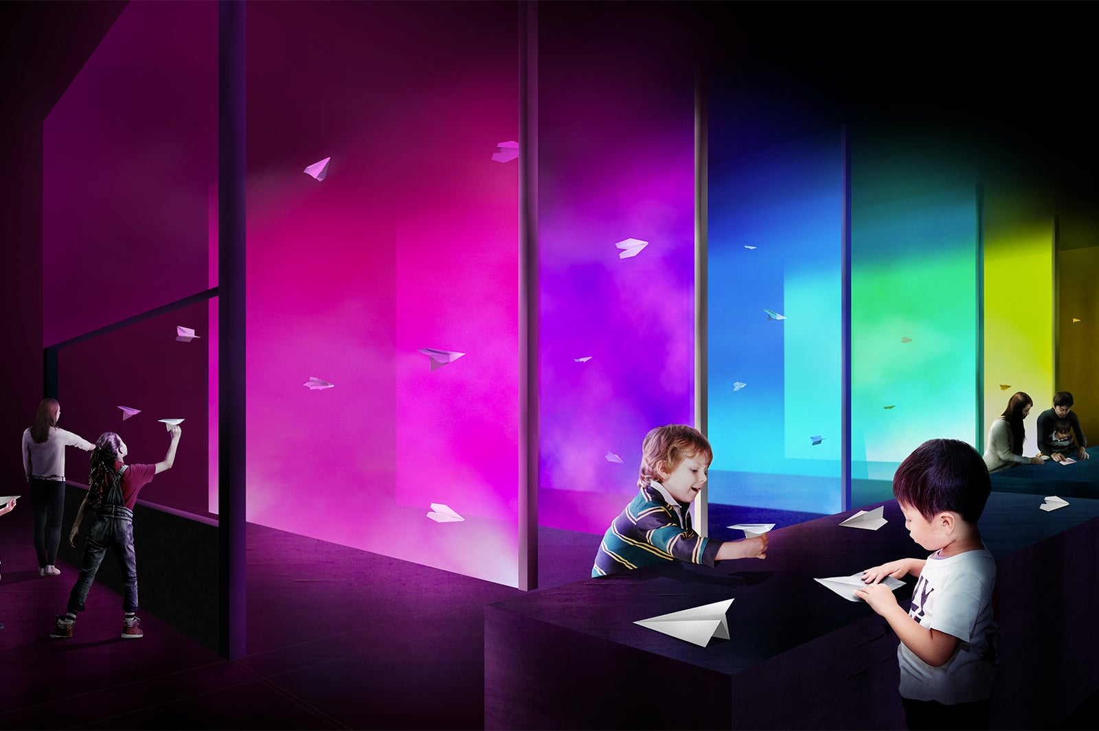 奏でる！紙ヒコーキ場／画像提供：中部国際空港