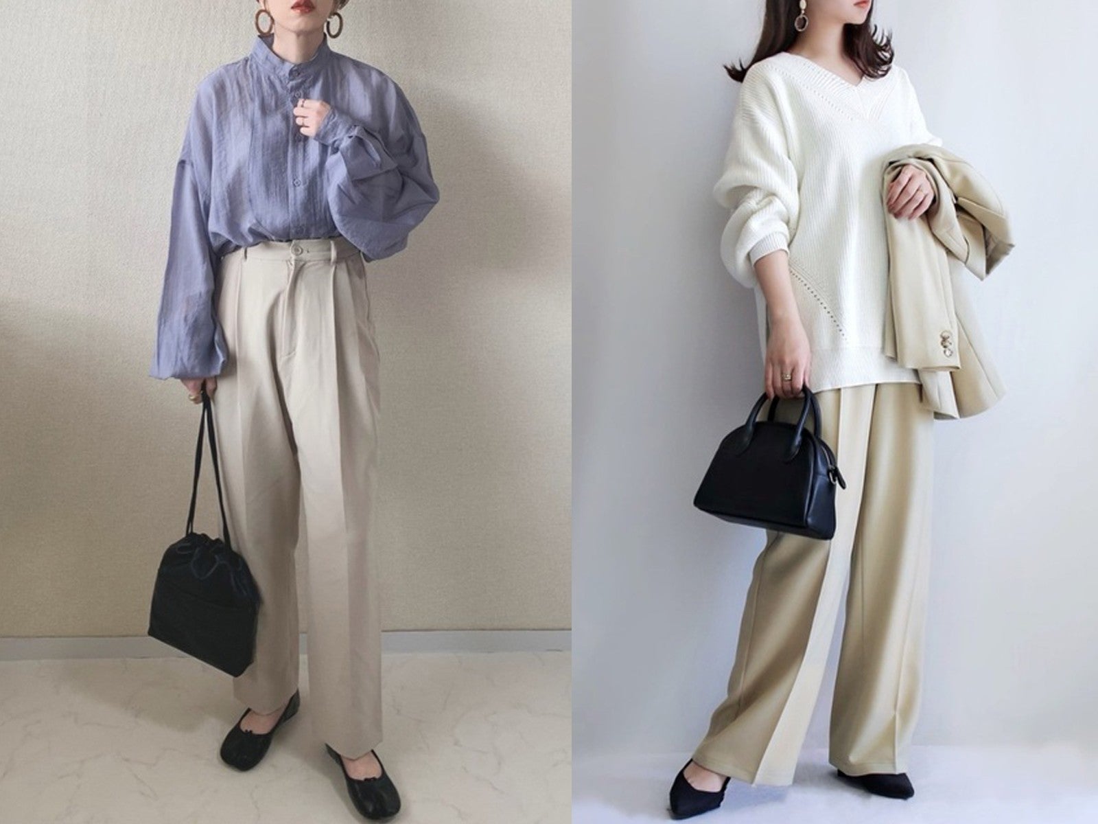 カジュアルなのに上品 大人っぽく決まるベージュパンツコーデ4選 モデルプレス