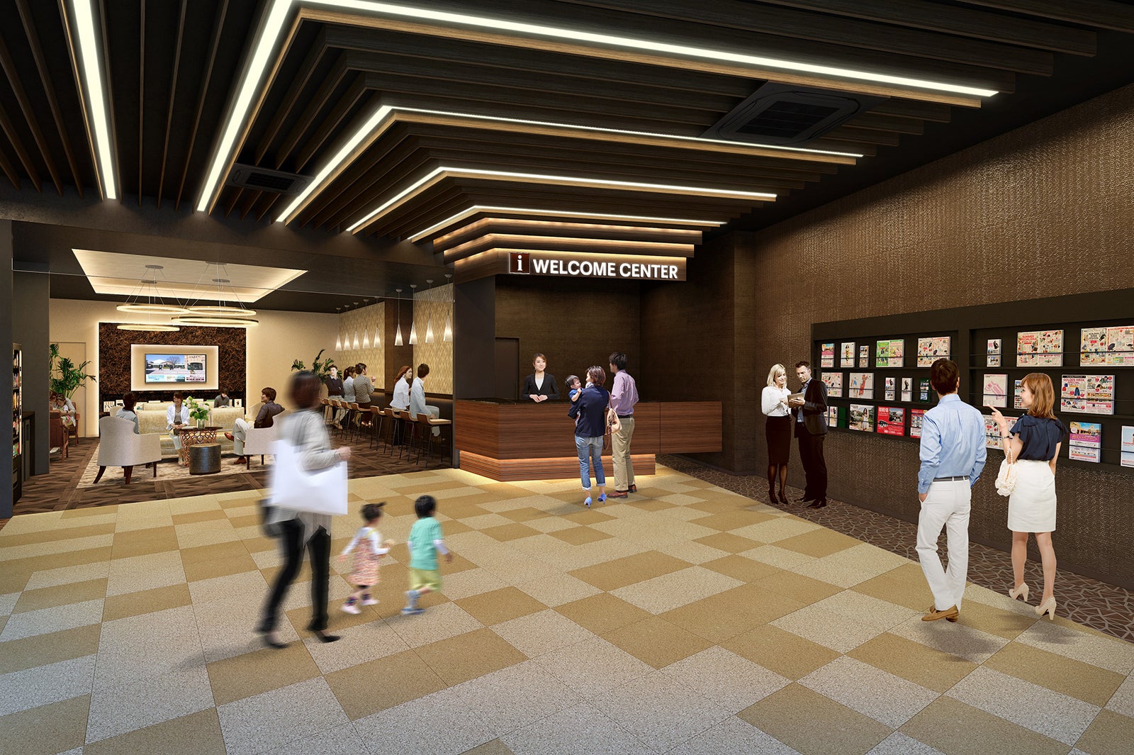 ウェルカムセンターイメージ／画像提供：三菱地所・サイモン