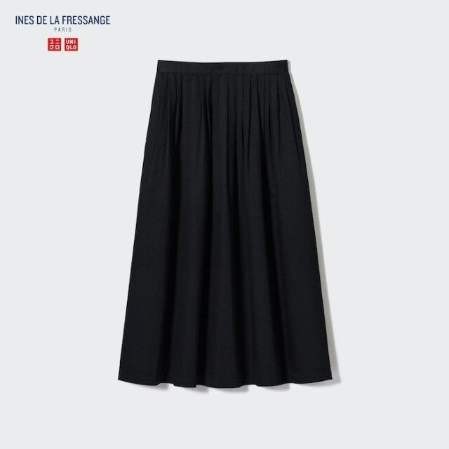 ユニクロ　スカート　デニム　コラボ　イネス