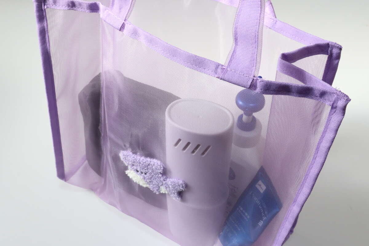 ダイソー メッシュトート(A) ダイソーのメッシュトート(A)の使用例