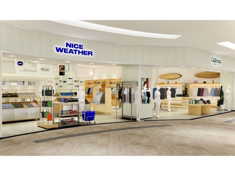 「カリフォルニアジェネラルストア」のコンセプトを刷新 韓国「ナイスウェザー」と併設で新店舗