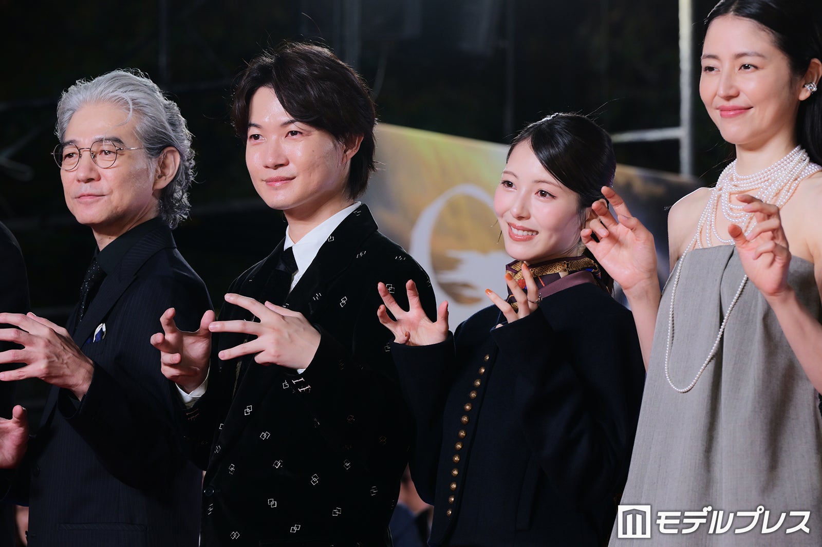 吉岡秀隆、神木隆之介、浜辺美波、長澤まさみ（C）モデルプレス