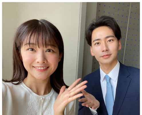 元櫻坂46原田葵アナ、フジアナ公式インスタ初登場 同期・東中健アナとの2ショット公開