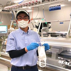 ミツフジ 「繰り返し使える」マスクをフル生産