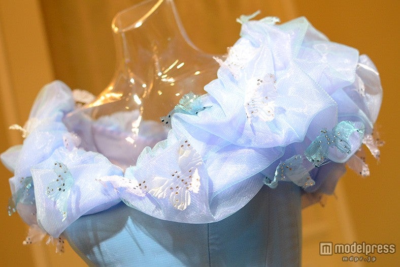 展示されたシンデレラのドレス
