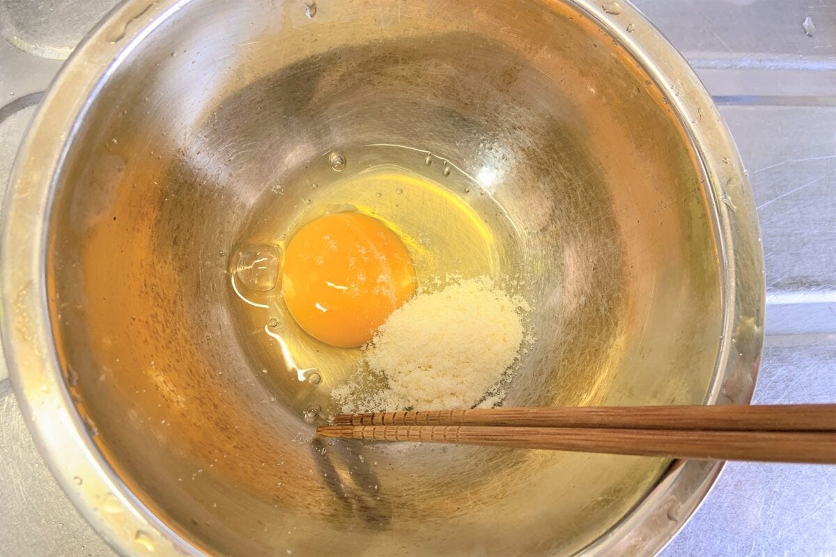 レンジで本格カルボナーラ