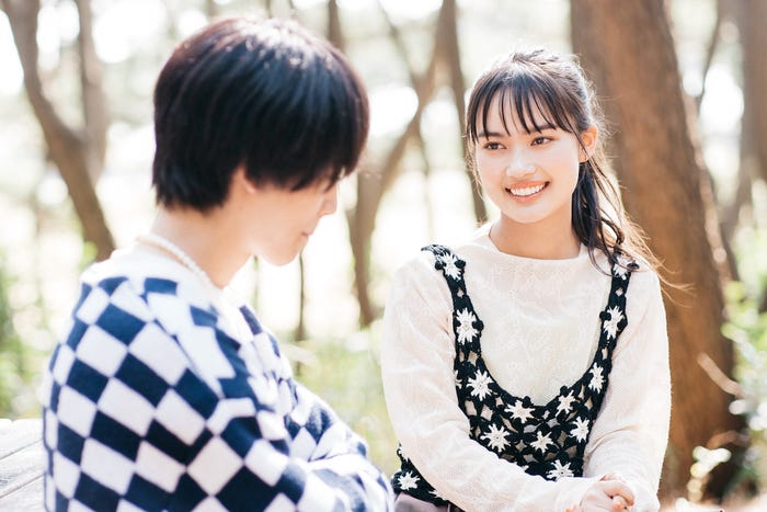 高橋聖那、新井舞良「彼とオオカミちゃんには騙されない」第7話(C)AbemaTV, Inc.