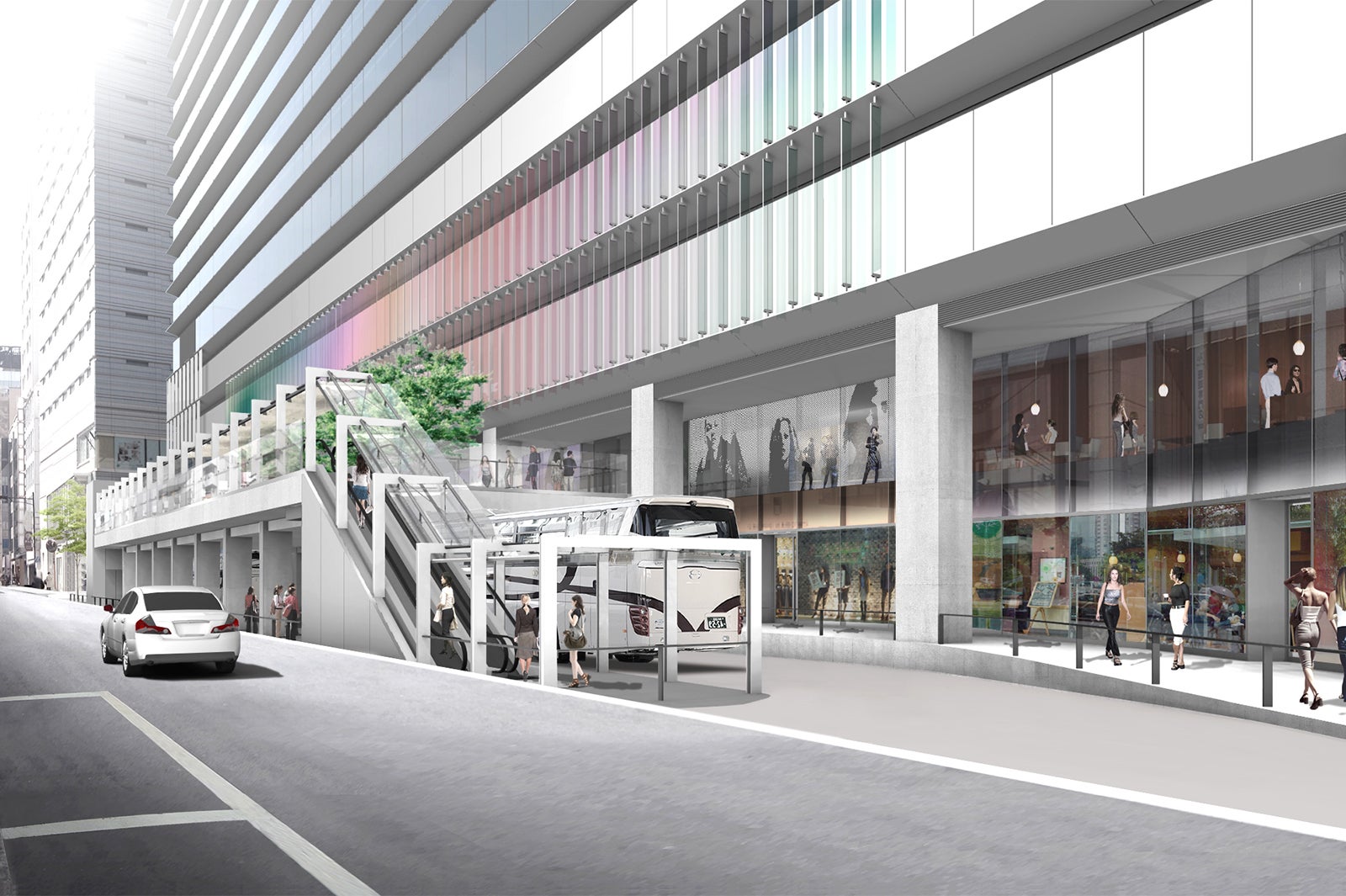 観光バス乗降所イメージ／画像提供：住友商事