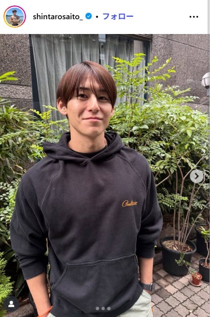齋藤慎太郎アナウンサーInstagramより