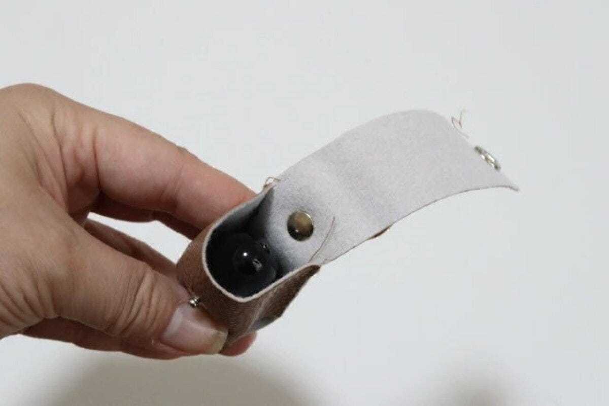 セリア カラビナ付きリップケース セリア カラビナ付きリップケース