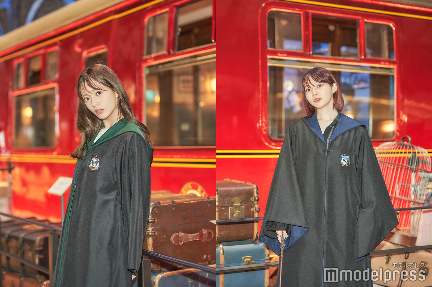 (左から)藤田みりあ、山崎江莉(C)モデルプレス