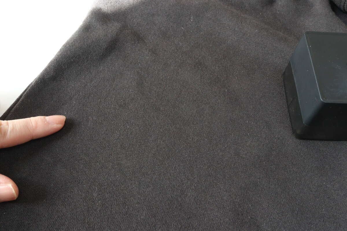 電動毛玉取り（スクエア、USB充電式）　使用後