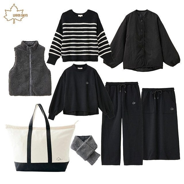 しまむらのハッピーバッグ8点セット（LOGOS