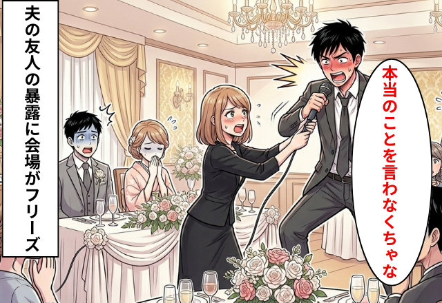 結婚式で…「今日は本当のこと言うべきだよな」友人が暴露した”衝撃事実”に会場フリーズ