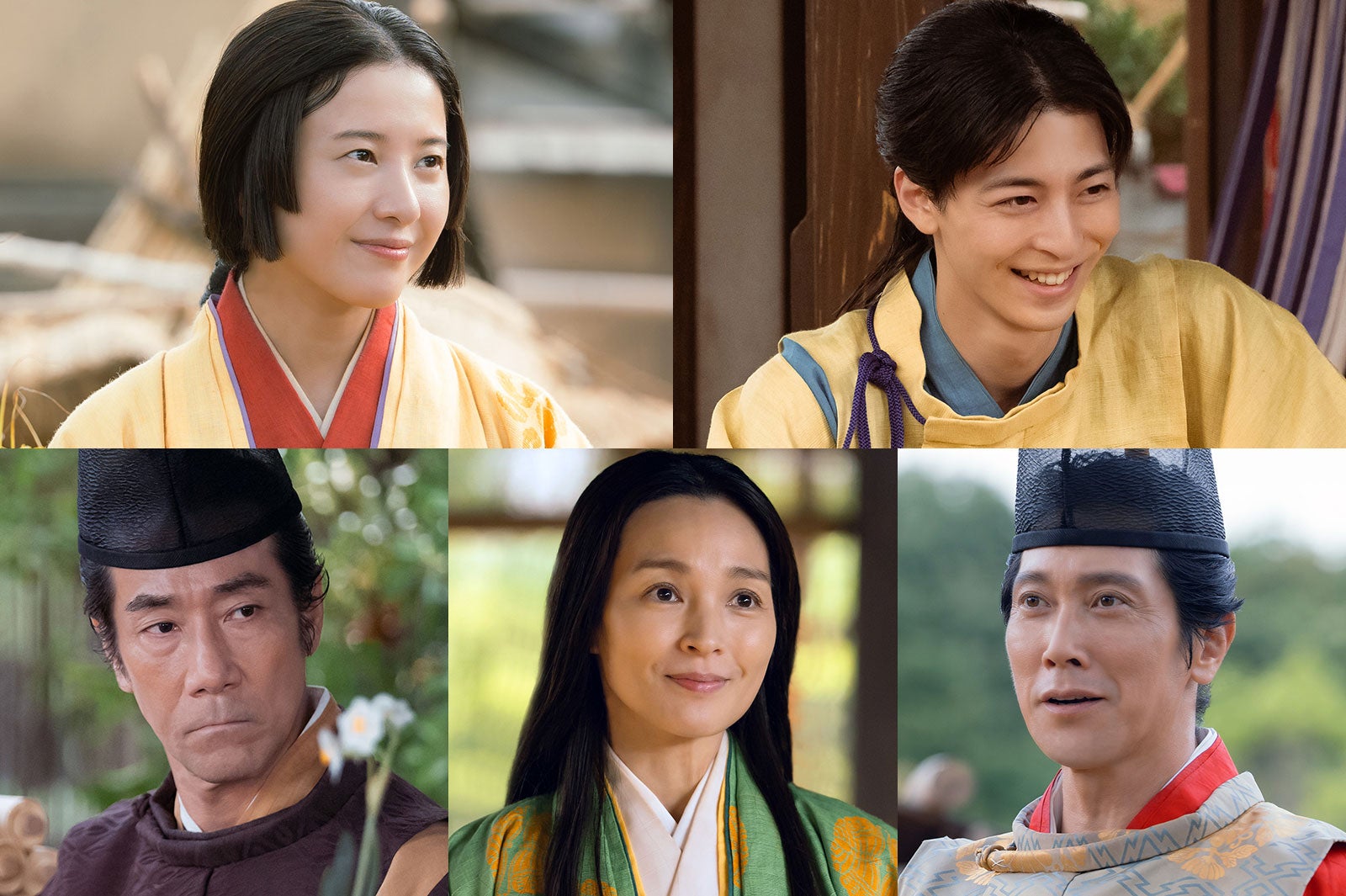 吉高由里子・高杉真宙・佐々木蔵之介ら「光る君へ」5人の扮装写真公開