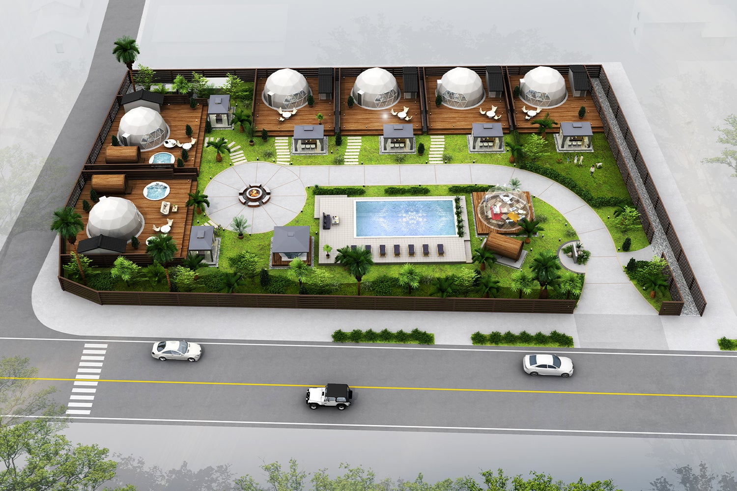 グランピングサウナ - シス -／画像提供：ブッキングリゾート