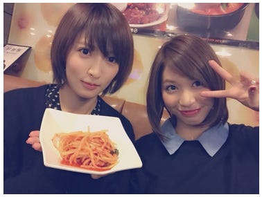 (左から)夏菜、大島麻衣/夏菜オフィシャルブログ(Ameba)より