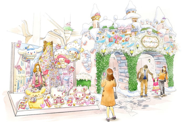 クリスマスフォトスポット（C）2018 SANRIO CO., LTD.