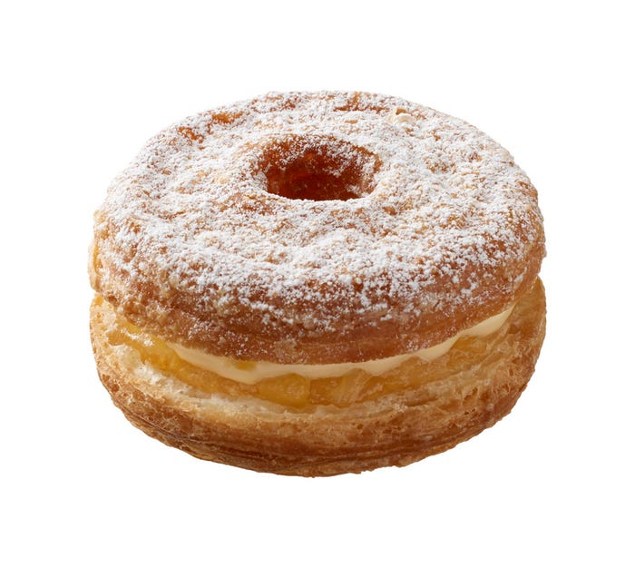 リンゴ クロワッサンドーナツ レモンカスタード/画像提供:ダスキン