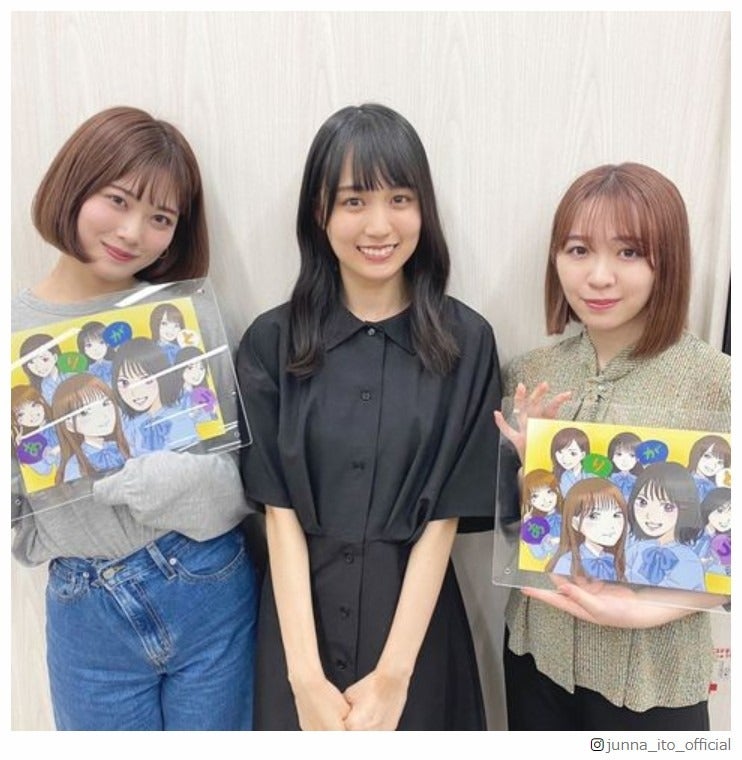 乃木坂46賀喜遥香、卒業発表の伊藤純奈＆渡辺みり愛へ似顔絵贈る「プロ並み」「感動」の声