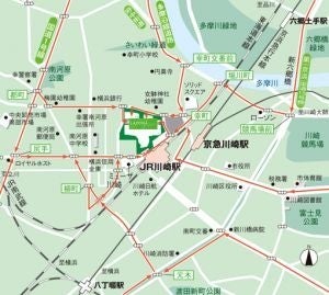 パンダエクスプレス・ラゾーナ川崎店地図／画像提供：I＆P RUNWAY JAPAN