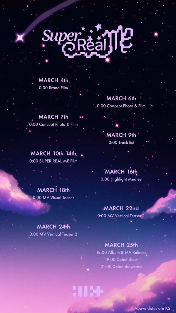 ILLIT「SUPER REAL ME」プロモーションカレンダー(P)&(C)BELIFT LAB Inc.