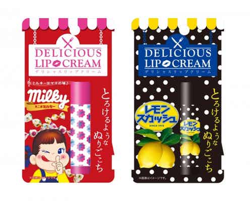 【デリシャスリップ】不二家「ミルキーの香り」がリニューアル登場|レモンスカッシュの香りも同時発売