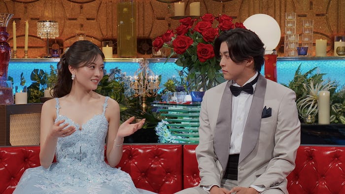 平松里菜、山崎至「バチェロレッテ・ジャパン」シーズン4エピソード9(C)2026 Warner Bros. International Television Production Limited. All Rights Reserved.