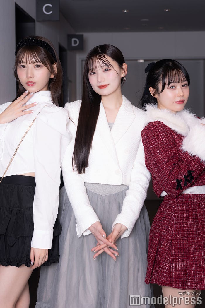 白石まゆみ/SWEET STEADY、立花琴未/CANDY TUNE、佐野愛花/CUTIE STREET(C)モデルプレス