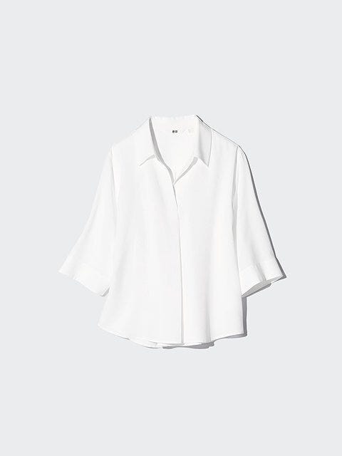 ユニクロ レーヨンスキッパーブラウス ユニクロのレーヨンスキッパーブラウス