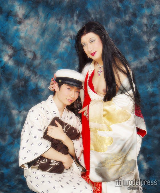 勧修寺保都、美輪明宏「毛皮のマリー LA MARIE-VISON」ビジュアル