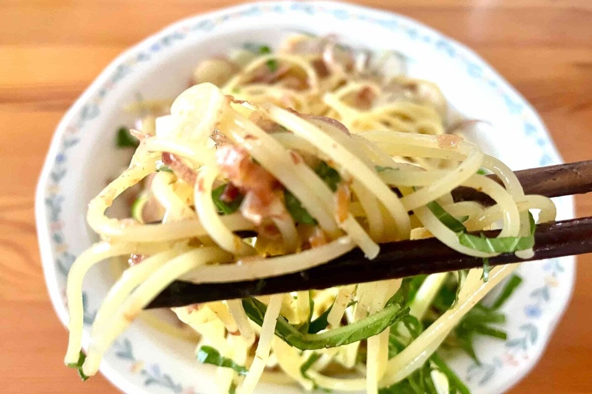 冷製薬味パスタ