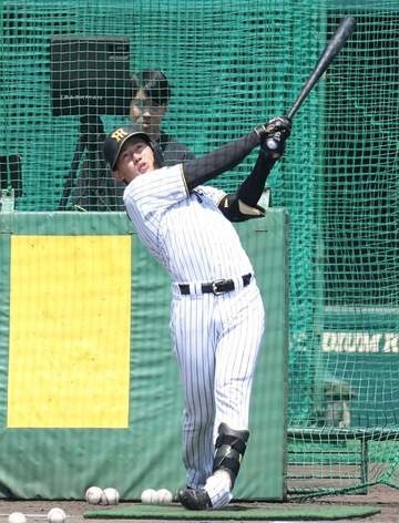 阪神ドラ1立石 フリー打撃再開 41スイングで柵越え5本 50メートルダッシュ、離脱後初外野ノックも