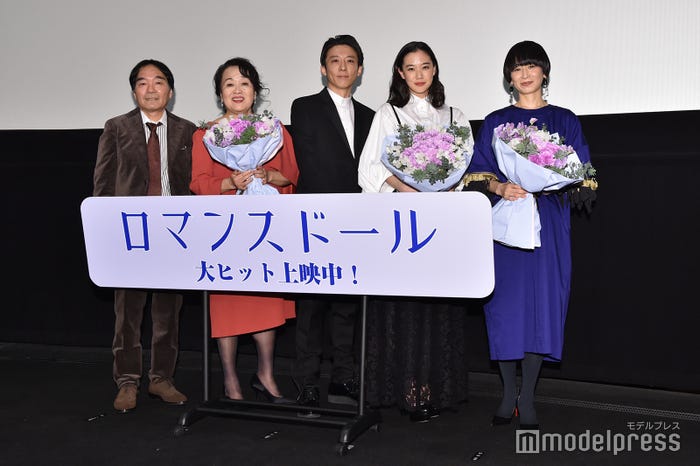 (左から)きたろう、渡辺えり、高橋一生、蒼井優、タナダユキ監督(C)モデルプレス