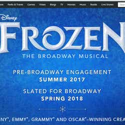 モデルプレス - ディズニー「アナと雪の女王」ミュージカル化決定、2018年春ブロードウェイで上演
