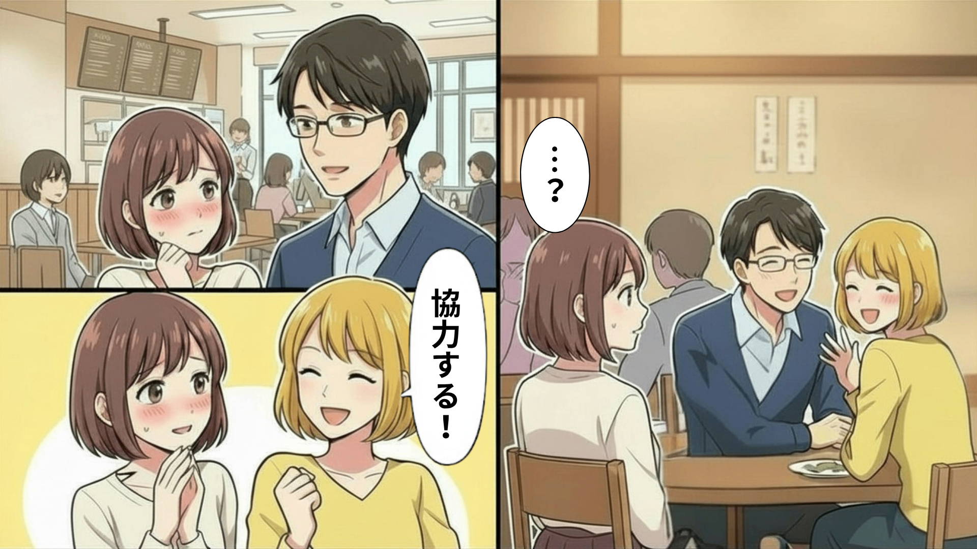 【衝撃展開】「協力するよ！」親友に恋愛相談した結果...【とんでもない行動】をされて、主人公絶句！？