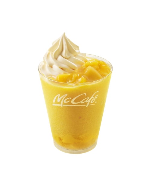 とろっとプリンマンゴースムージー／画像提供：日本マクドナルド株式会社
