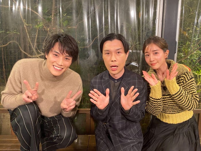 (左から)鈴木伸之、岩井勇気、田中みな実(C)カンテレ