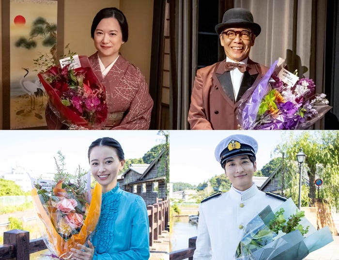 (左上から時計回りに)和久井映見、生瀬勝久、小関裕太、山本舞香(C)フジテレビ