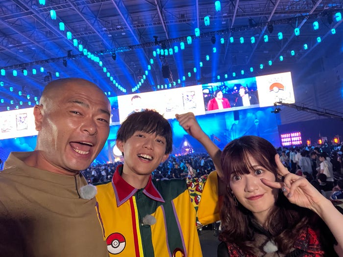 あばれる君、松丸亮吾、武藤小麟(C)TV Tokyo・Pokemon・ShoPro(C)Nintendo・Creatures・GAME FREAK・TV Tokyo・ShoPro・JR Kikaku(C)Pokemon