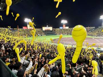 阪神・藤川監督 ジェット風船応援「黄色がきれい」「素晴らしい景色」