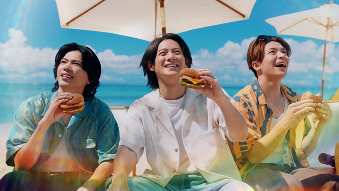 Number_i「めっちゃハワイやんバーガーズ篇」(提供写真)