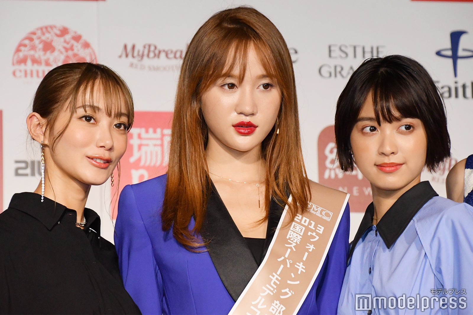楢葉ももな、ファンスーダン、松本愛 （C）モデルプレス