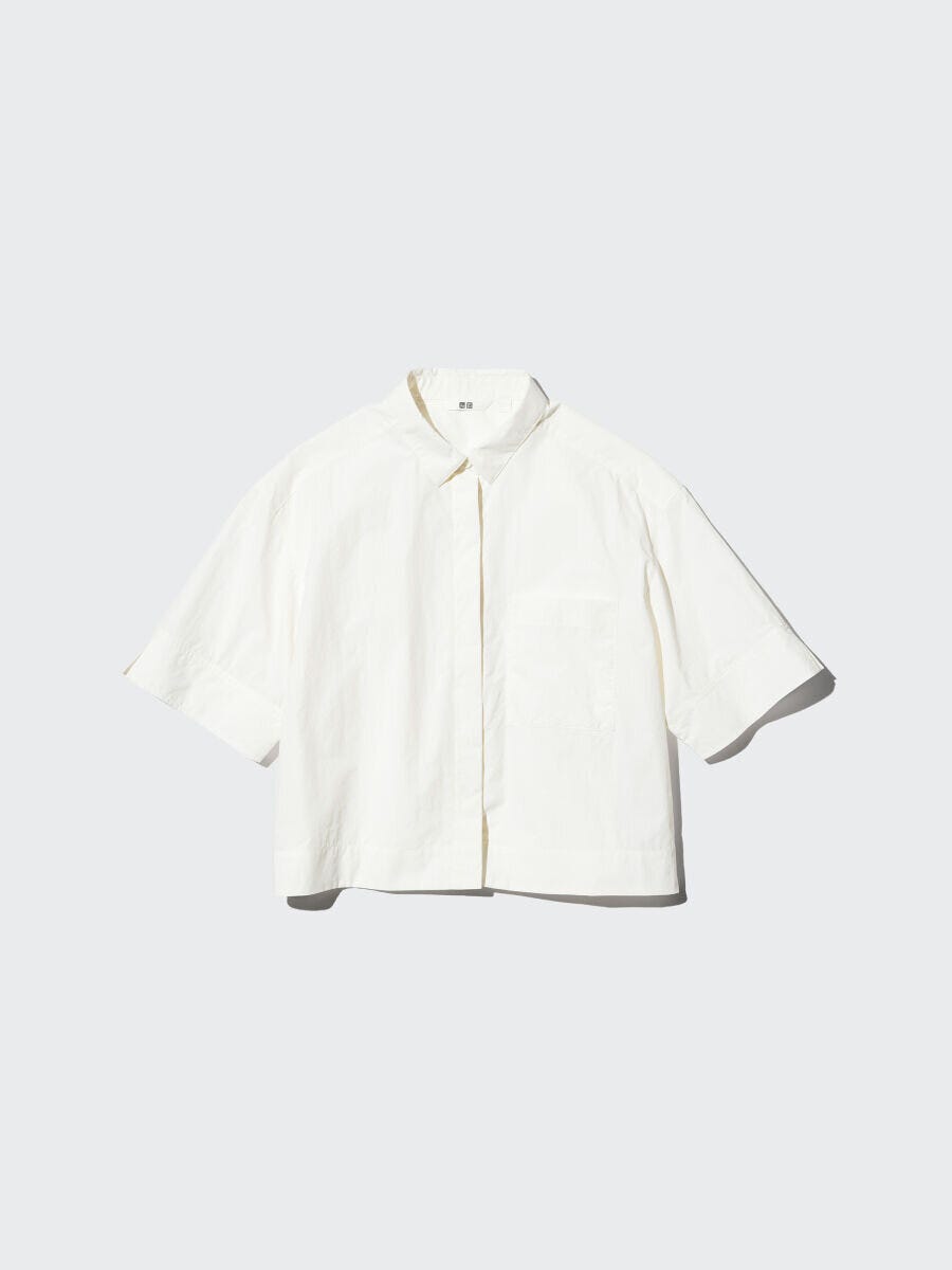 ユニクロのナイロンボクシーショートシャツ
