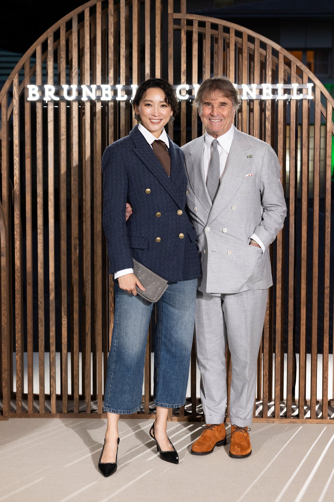 杏、ブルネロ・クチネリ氏（C）Brunello Cucinelli