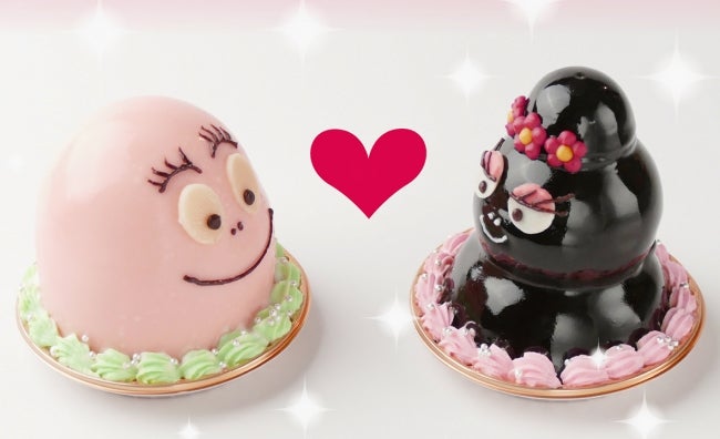 バーバパパとバーバママのアニバーサリーケーキセット（週末限定）1,600円（C）2016 Alice Taylor＆Thomas Taylor All rights reserved．