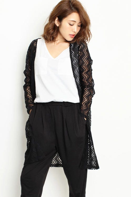 ジグザグレースガウンカーディガン「Galoo Shoppers」3,888 円(税込)/画像提供:Galoo Shoppers